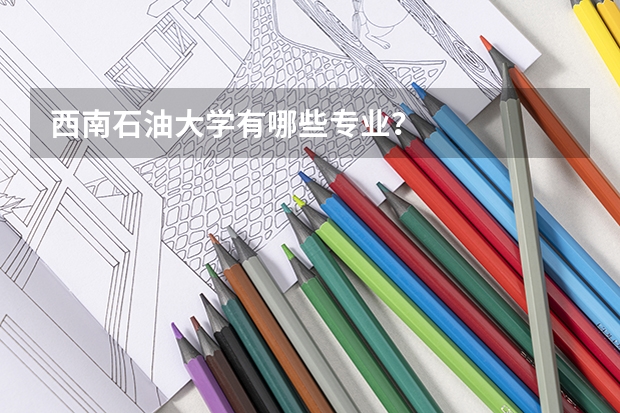 西南石油大学有哪些专业?