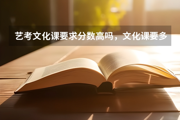 艺考文化课要求分数高吗，文化课要多少才过啊（具体点)，只看网课真的能把文化课分数提上去吗？