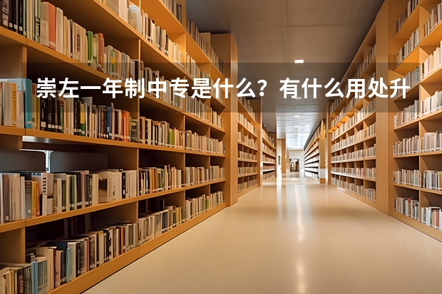 崇左一年制中专是什么？有什么用处升大专考试试卷一样吗
