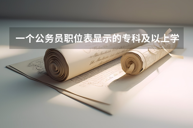 一个公务员职位表显示的专科及以上学历，专业出现的有会计，审计学和其他的，请问本科会计学专业可以报吗