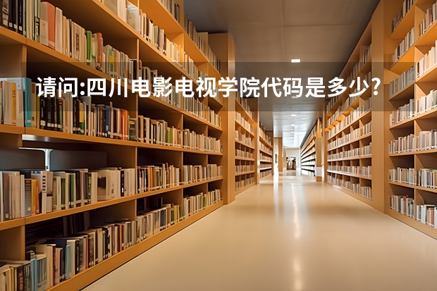 请问:四川电影电视学院代码是多少?