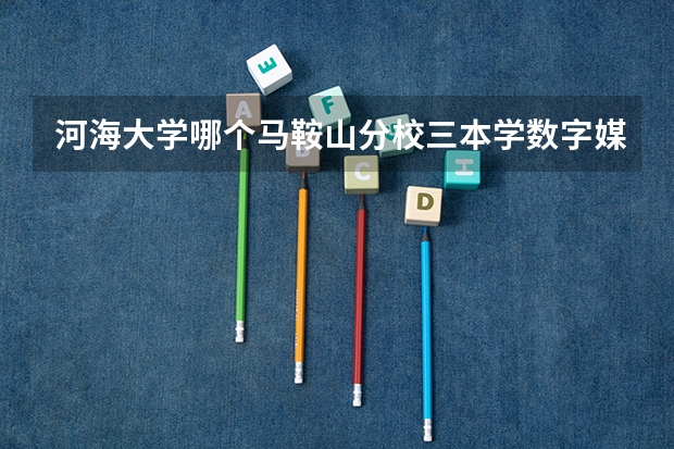河海大学哪个马鞍山分校三本学数字媒体艺术的三本以后出来找工作好不好找