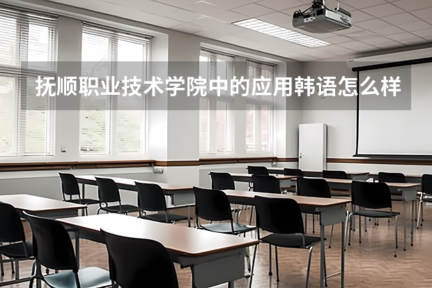 抚顺职业技术学院中的应用韩语怎么样