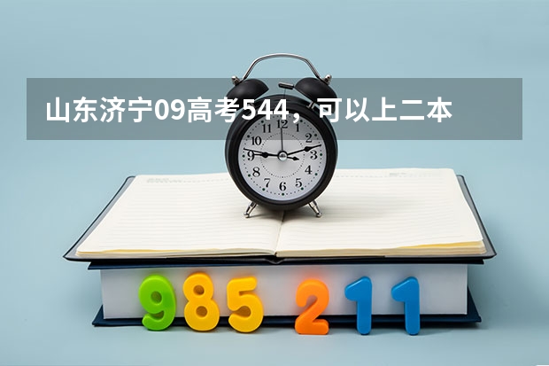 山东济宁09高考544，可以上二本吗？