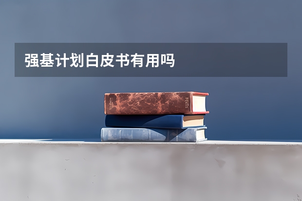 强基计划白皮书有用吗