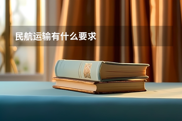 民航运输有什么要求