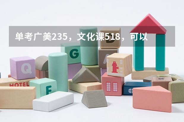单考广美235，文化课518，可以入广美环艺吗？