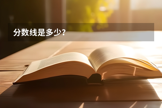 分数线是多少？
