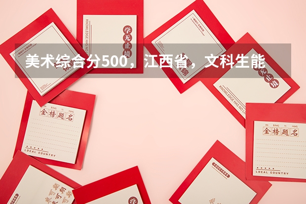 美术综合分500，江西省，文科生能考什么样的大学？