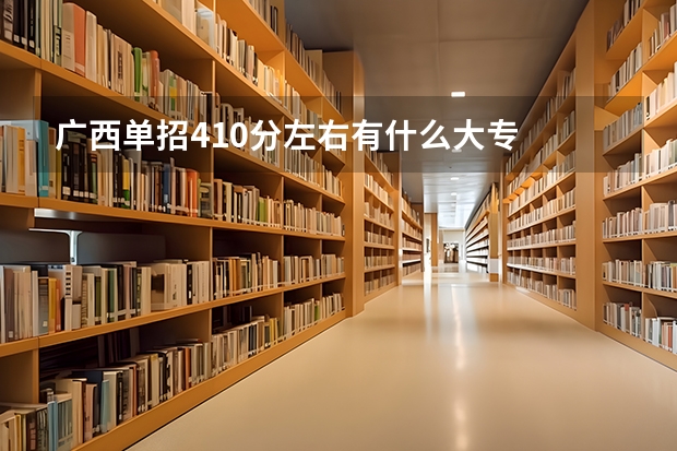 广西单招410分左右有什么大专