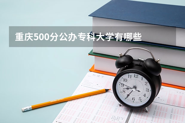 重庆500分公办专科大学有哪些