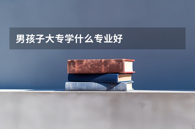 男孩子大专学什么专业好