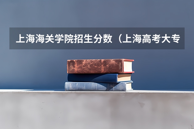 上海海关学院招生分数（上海高考大专分数线）