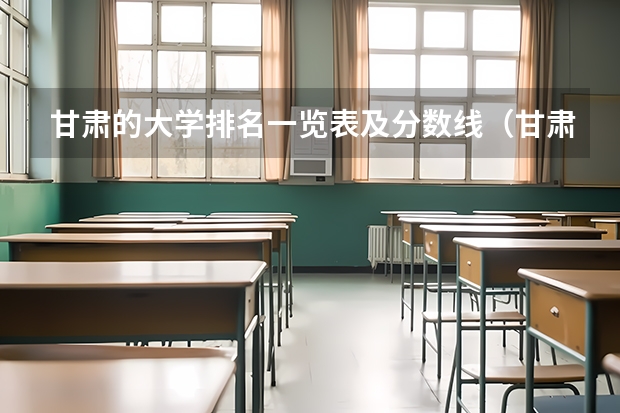 甘肃的大学排名一览表及分数线（甘肃分数最低的二本）