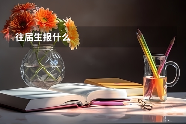 往届生报什么