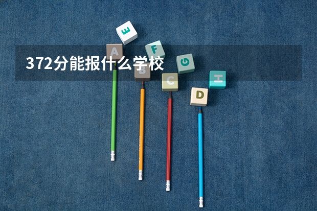 372分能报什么学校
