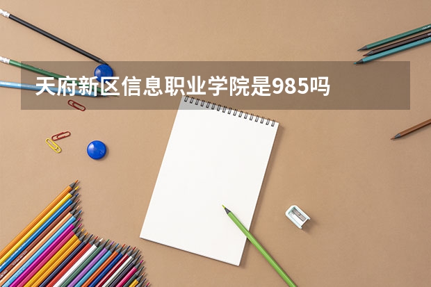 天府新区信息职业学院是985吗