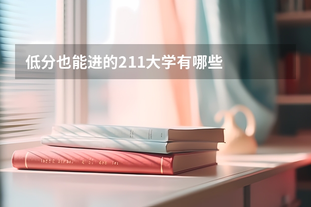 低分也能进的211大学有哪些