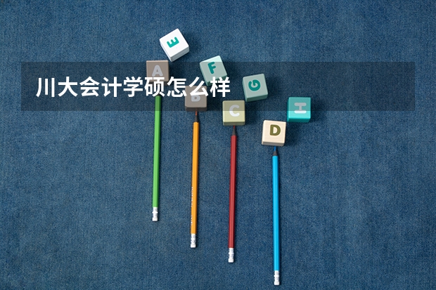 川大会计学硕怎么样