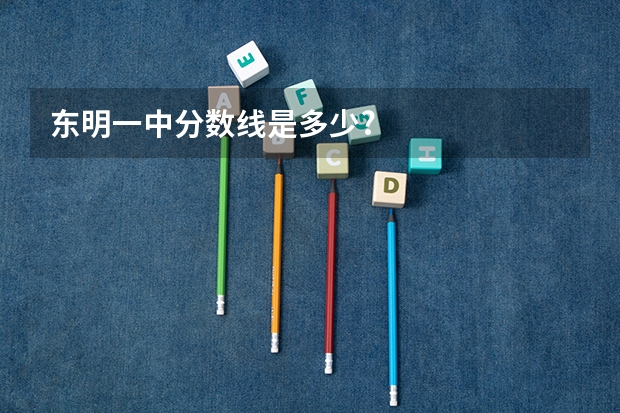 东明一中分数线是多少?