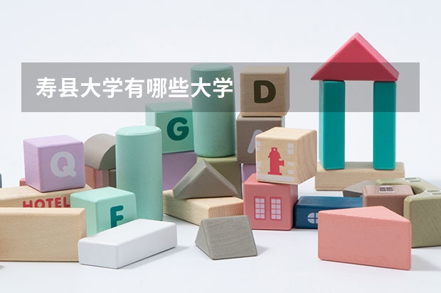 寿县大学有哪些大学