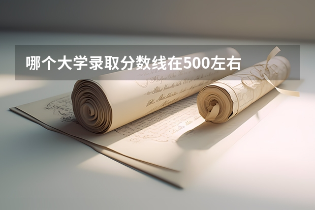 哪个大学录取分数线在500左右