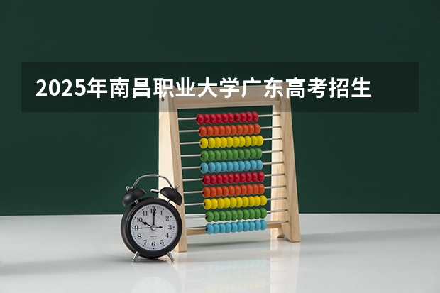 2025年南昌职业大学广东高考招生计划（2026参考）