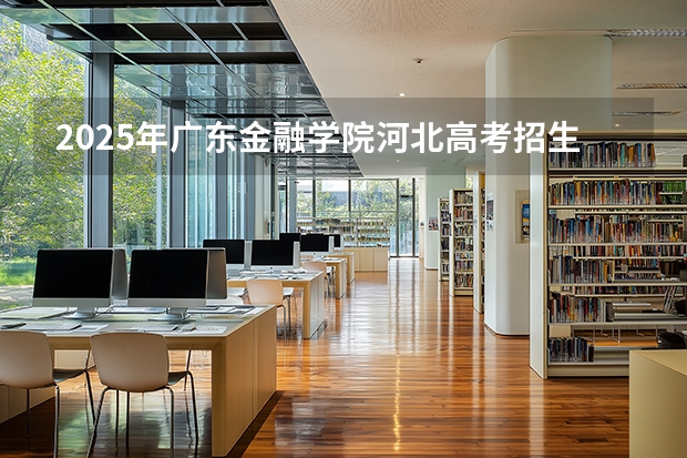 2025年广东金融学院河北高考招生计划（2026参考）
