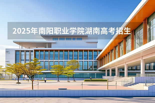 2025年南阳职业学院湖南高考招生计划（2026参考）