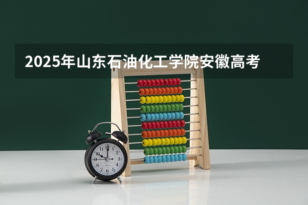 2025年山东石油化工学院安徽高考招生计划（2026参考）