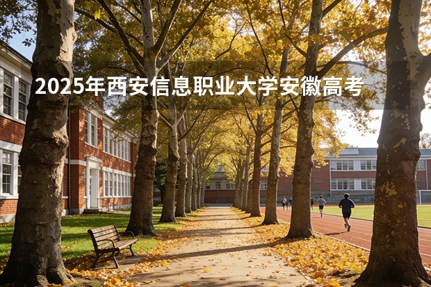 2025年西安信息职业大学安徽高考招生计划（2026参考）