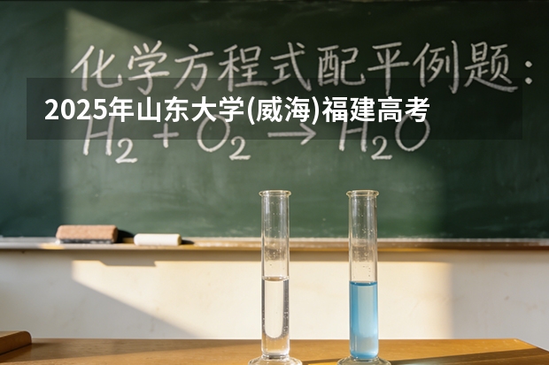 2025年山东大学(威海)福建高考招生计划人数汇总（2026参考）