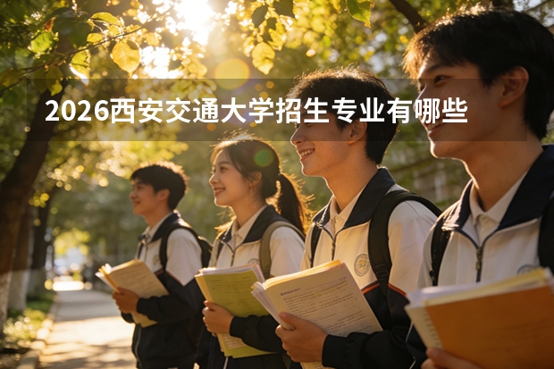 2026西安交通大学招生专业有哪些？王牌优势专业
